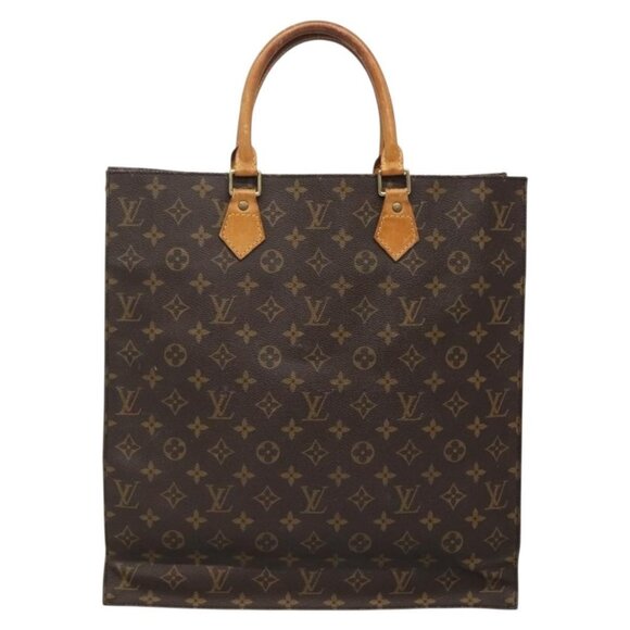 LOUIS VUITTON Monogram Sac Plat Hand Bag M51140 LV Auth 137740 - Picture 3 of 16